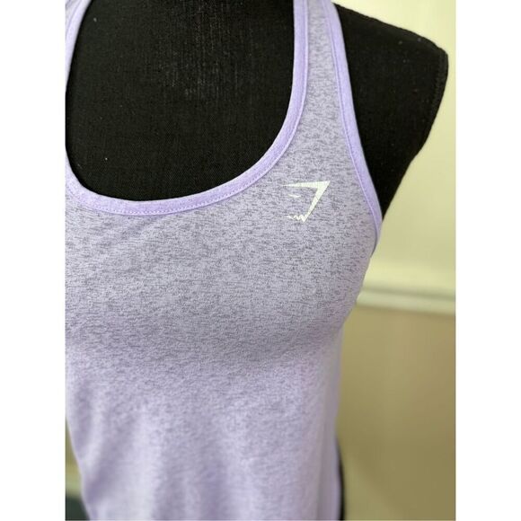 Gymshark Lavender Lightweight Spilt Side Tank Top Size Small - Picture 2 of 6